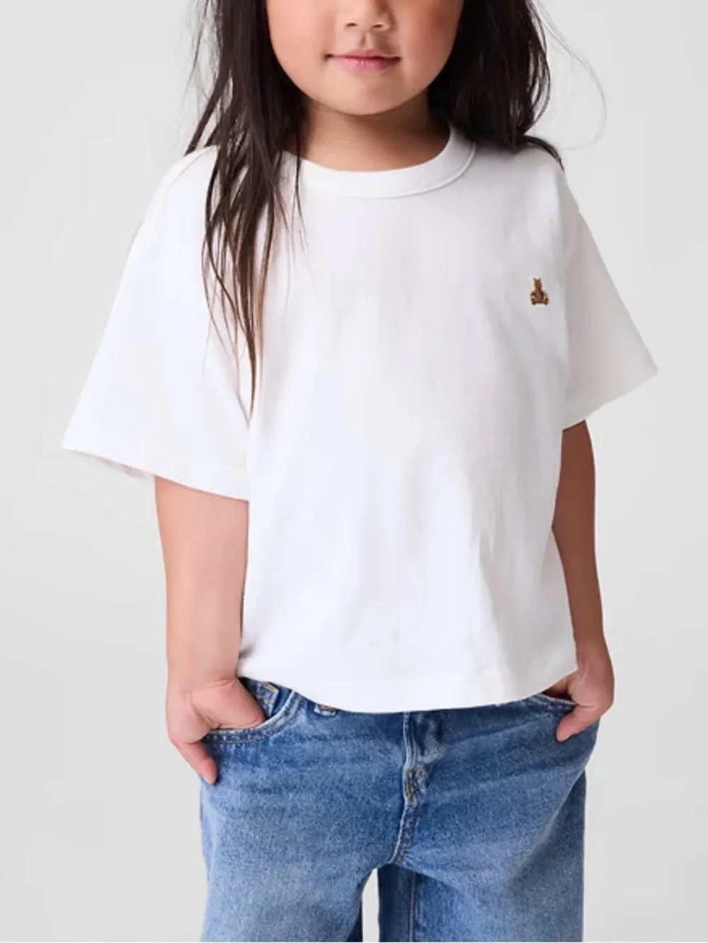 Toddler Oversized White T-Shirt